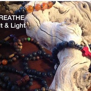 Lava and Gemstone Bracelets